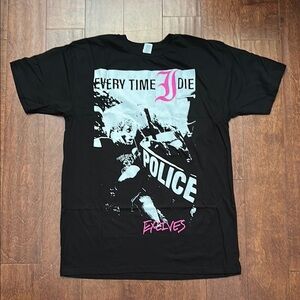 Every Time I Die EX Lives Black Graphic T-Shirt, Size Large, NWOT